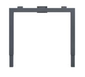 Bureau frame 4 poot Antraciet