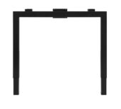 Bureau Frame 4-poot Zwart