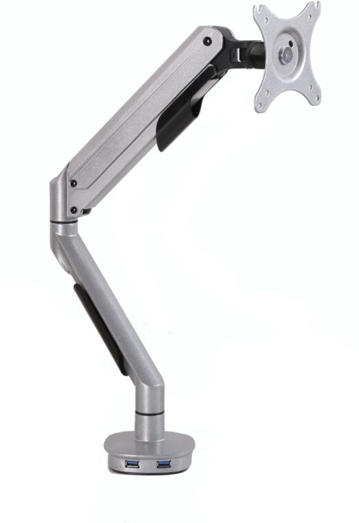Monitor arm enkel grijs