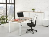 Bureau 4-poot Slinger 180 x 80 cm Wit Havanna