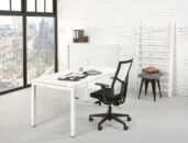Bureau 4-poot Slinger 180 x 80 cm Wit Wit