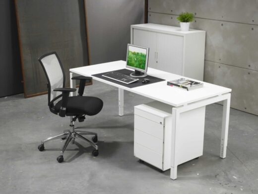 Bureau 4-poot 180 x 80 Wit Wit