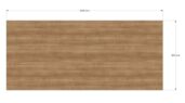 Bureaublad 1800 x 800 mm havanna