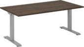 Elektrisch Zit Sta Bureau Grijs/Logan Eiken 120 x 80 cm