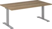 Elektrisch Zit Sta Bureau Grijs/Natuur Eiken 120 x 80 cm