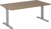 Elektrisch Zit Sta Bureau Grijs/Robson Eiken 120 x 80 cm