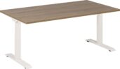 Elektrisch Zit Sta Bureau Wit/Robson Eiken 120 x 80 cm