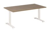 Elektrisch Zit Sta Bureau Wit/Robson Eiken 140 x 80 cm