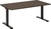 Elektrisch Zit Sta Bureau Zwart/Logan Eiken 120 x 80 cm