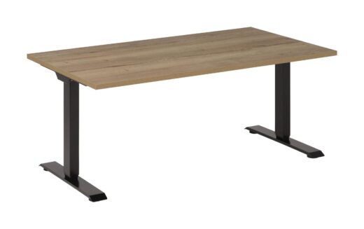 Elektrisch Zit Sta Bureau Zwart/ Natuur eiken 140 x 80 cm