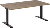 Elektrisch Zit Sta Bureau Zwart/Robson Eiken 120 x 80 cm