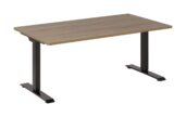 Elektrisch Zit Sta Bureau Zwart/Robson Eiken 140 x 80 cm