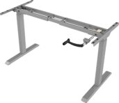 Bureau T-poot Slinger 180 x 80 cm Grijs Logan eiken