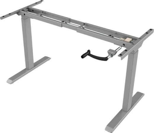 Bureau T-poot Slinger 180 x 80 cm Grijs Logan eiken