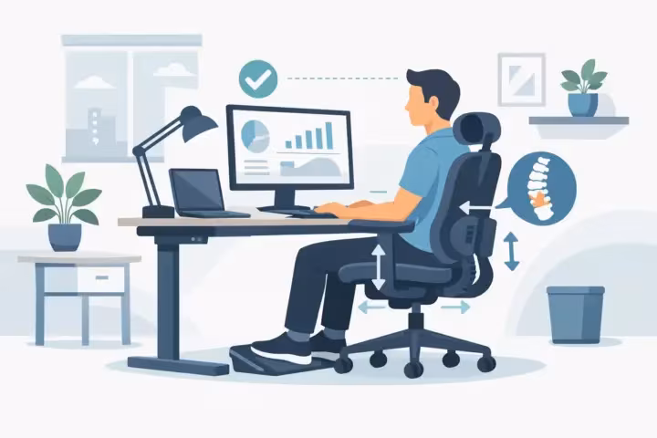 Kantoor werkplek ergonomisch inrichten