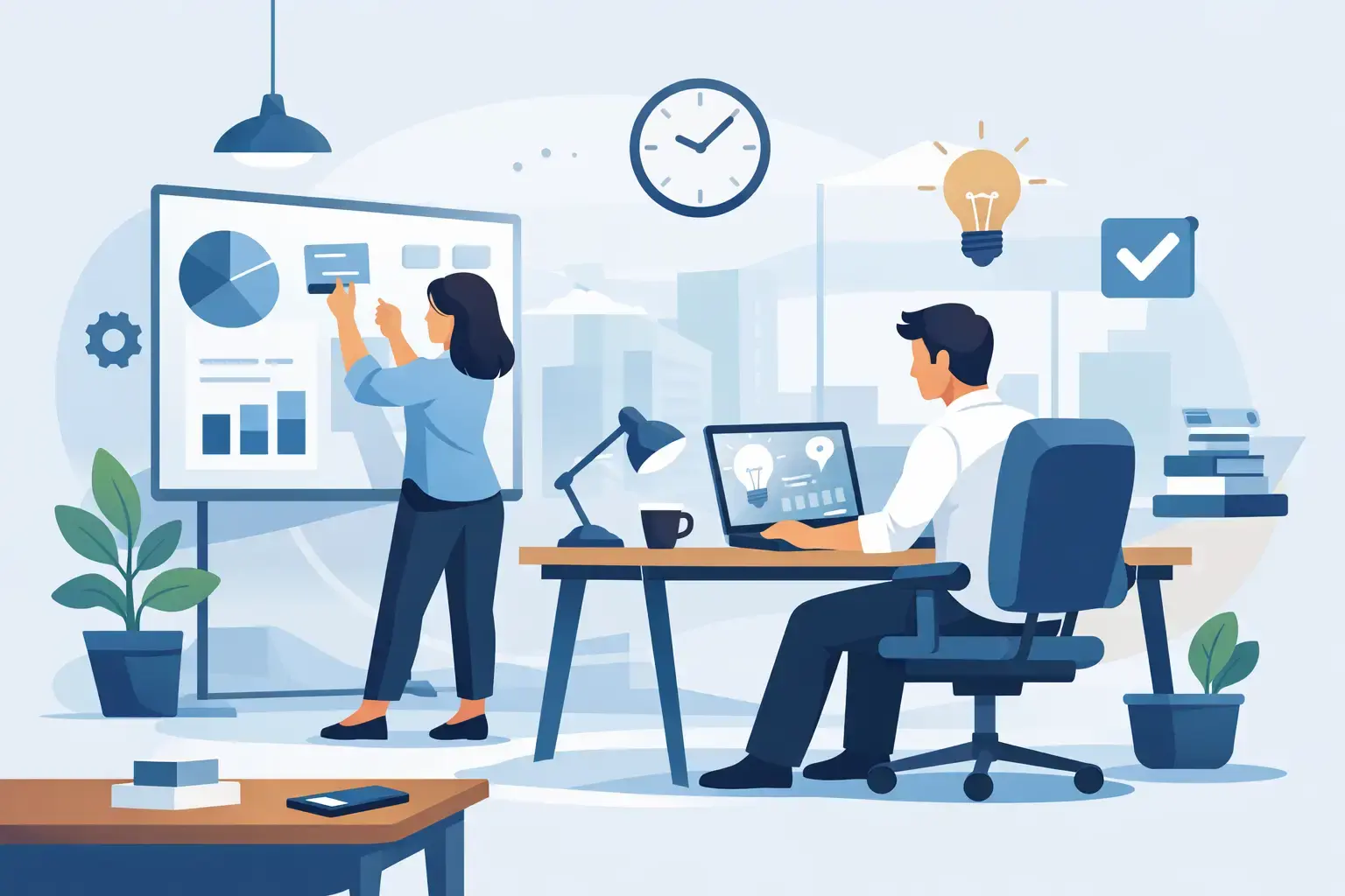 Slimme kantoorinrichting voor productiviteit