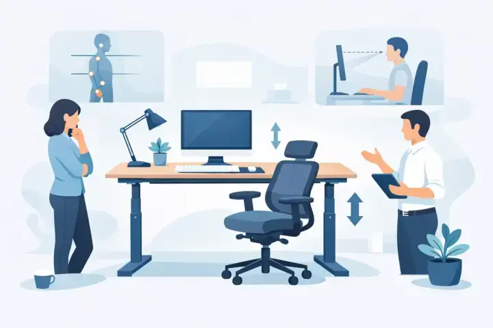 Wanneer is een bureau ergonomisch?