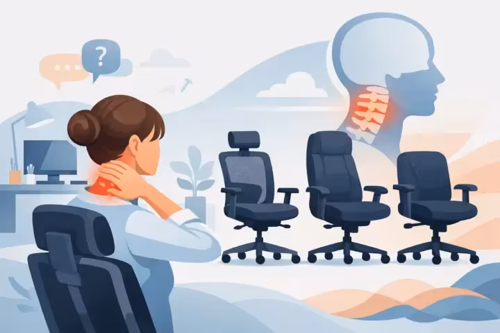 Welke bureaustoel bij nekklachten?
